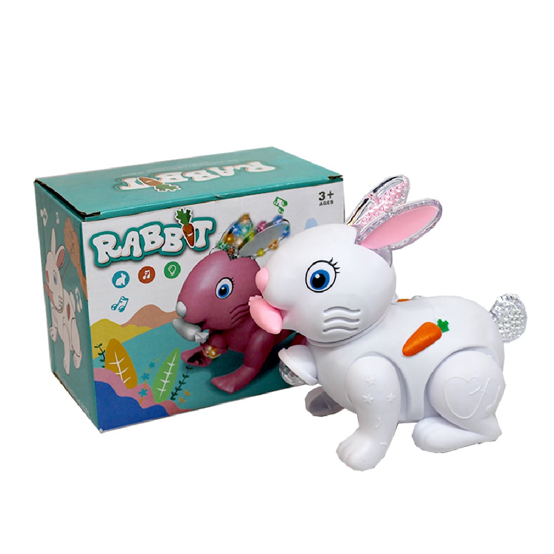 Electric Rabbit Toy for Kids ? Light & Sound, Educational & Musical Play