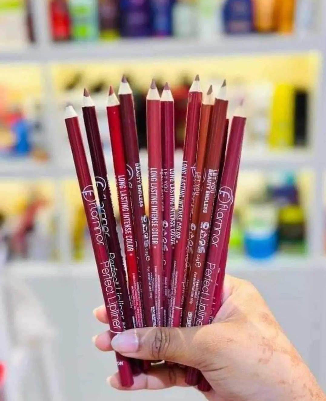 Flormar Perfect Lipliner ? Long-Lasting & Intense Color | Smooth Application | Pack of 12 Shades