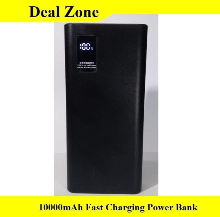 10000mAh Power Bank ? PD Fast Charging with Digital Display & Full Capacity Backup (Random color)