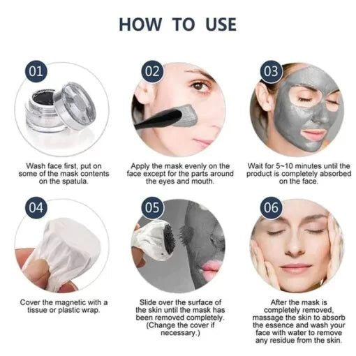 Magnetic Face Mask ? Deep Cleansing, Detoxifying & Revitalizing Skincare for Healthy, Youthful-Looking Skin