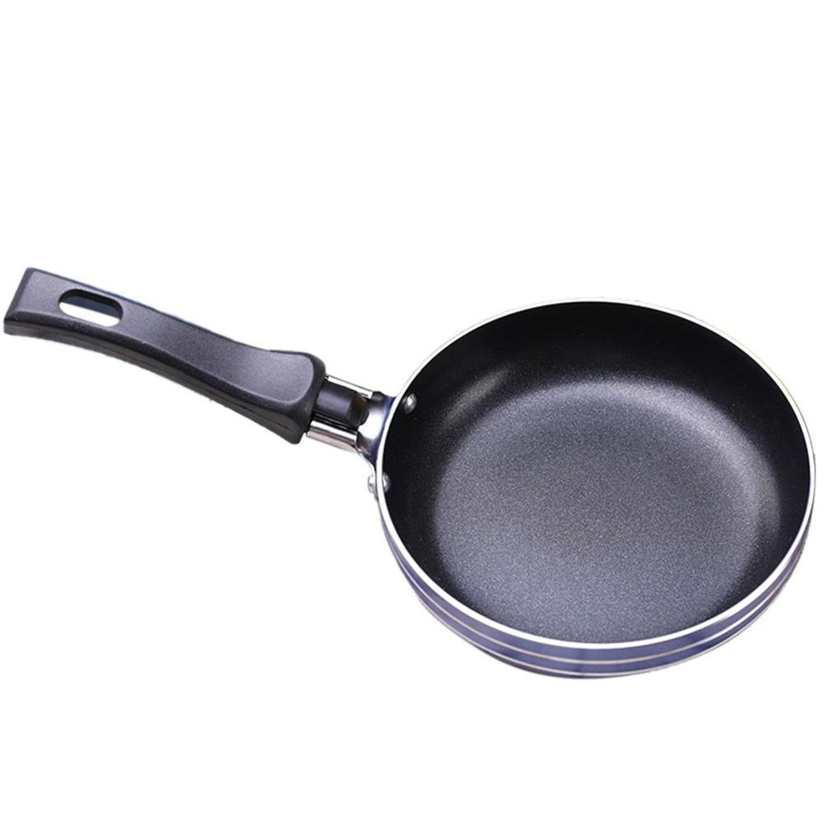 Frying Pan Mini Thick Non-stick Flat Pan Stainless Steel Pancake Fryer Kitchen Cookware