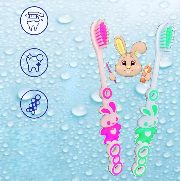 Dr. Jones Baby Teeth Brush ? Pack of 3 | Soft Bristles | Gentle Oral Care for Infants and Toddlers (Random color)