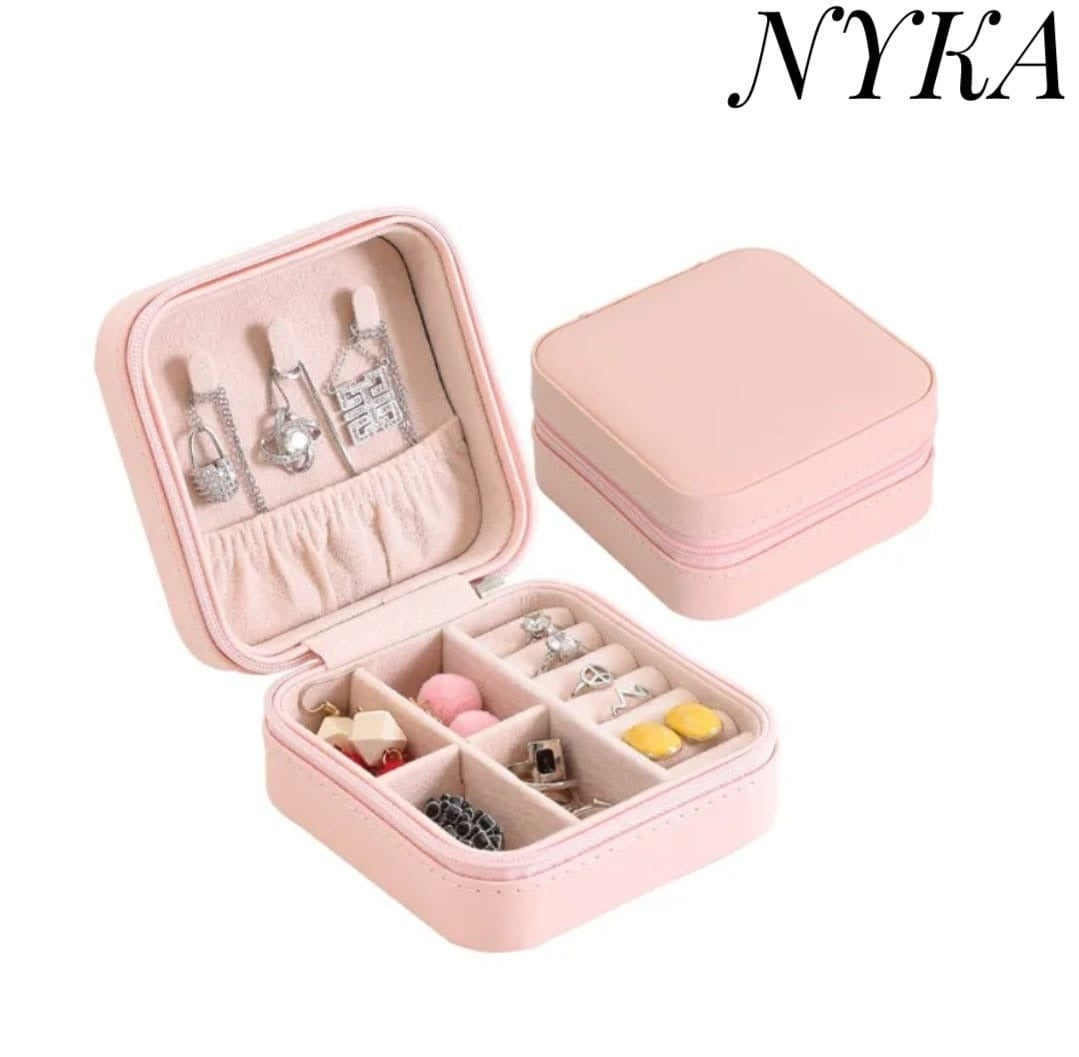 Jewelry Organizer  Box , Mini Jewelry Box Travel PU Leather, Small Jewelry Box Portable Travel Jewelry Box for Rings Earrings Necklace Bracelets Watch Gift for Women Girls | Jewelry Organizer Box