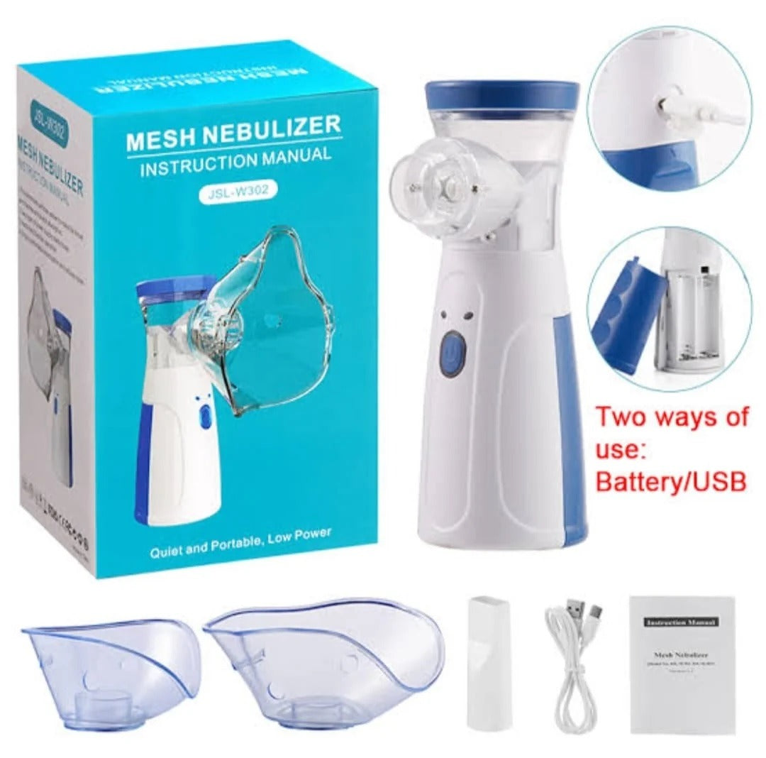 Mesh Nebulizer Machine For kids and adults, Handheld, Mesh Technology Portable, Soundless, and Effective Respiratory Solution