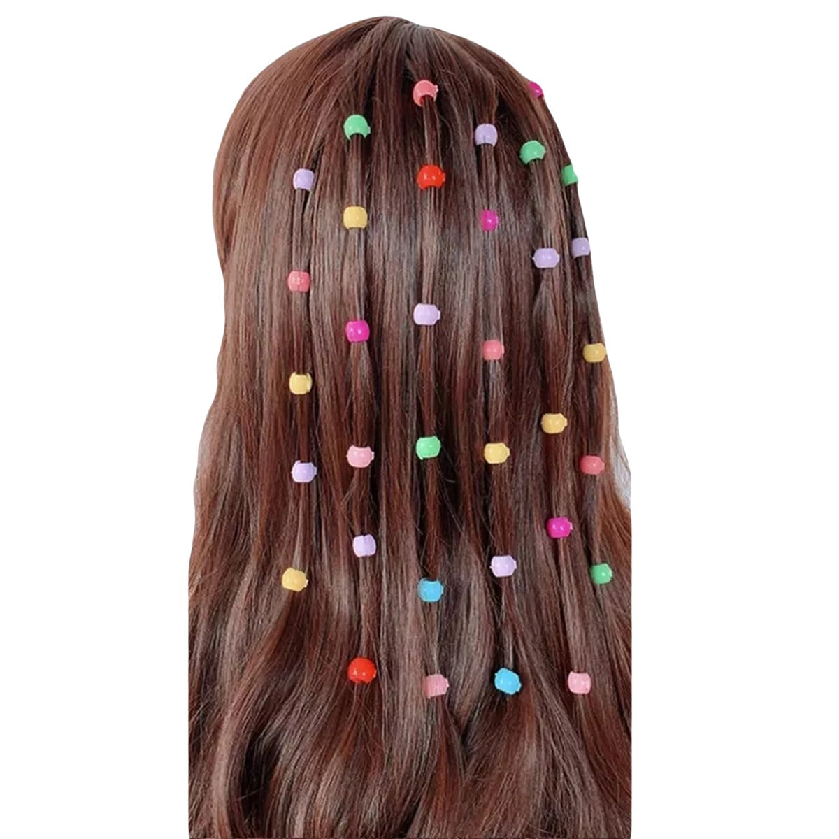 30 PCS Baby Girls Hairpins ? Cute Candy Color Mini Hair Clips & Hair Braids Beads Set (Random Color)