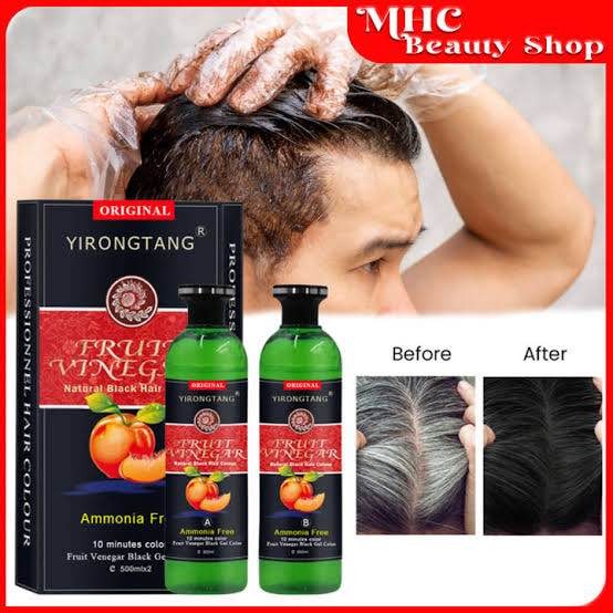 Ecosystem Fruit Vinegar Hair Color Gel Dye ? Nourishing, Long-Lasting Hair Color with Natural Shine ? All Hair Types