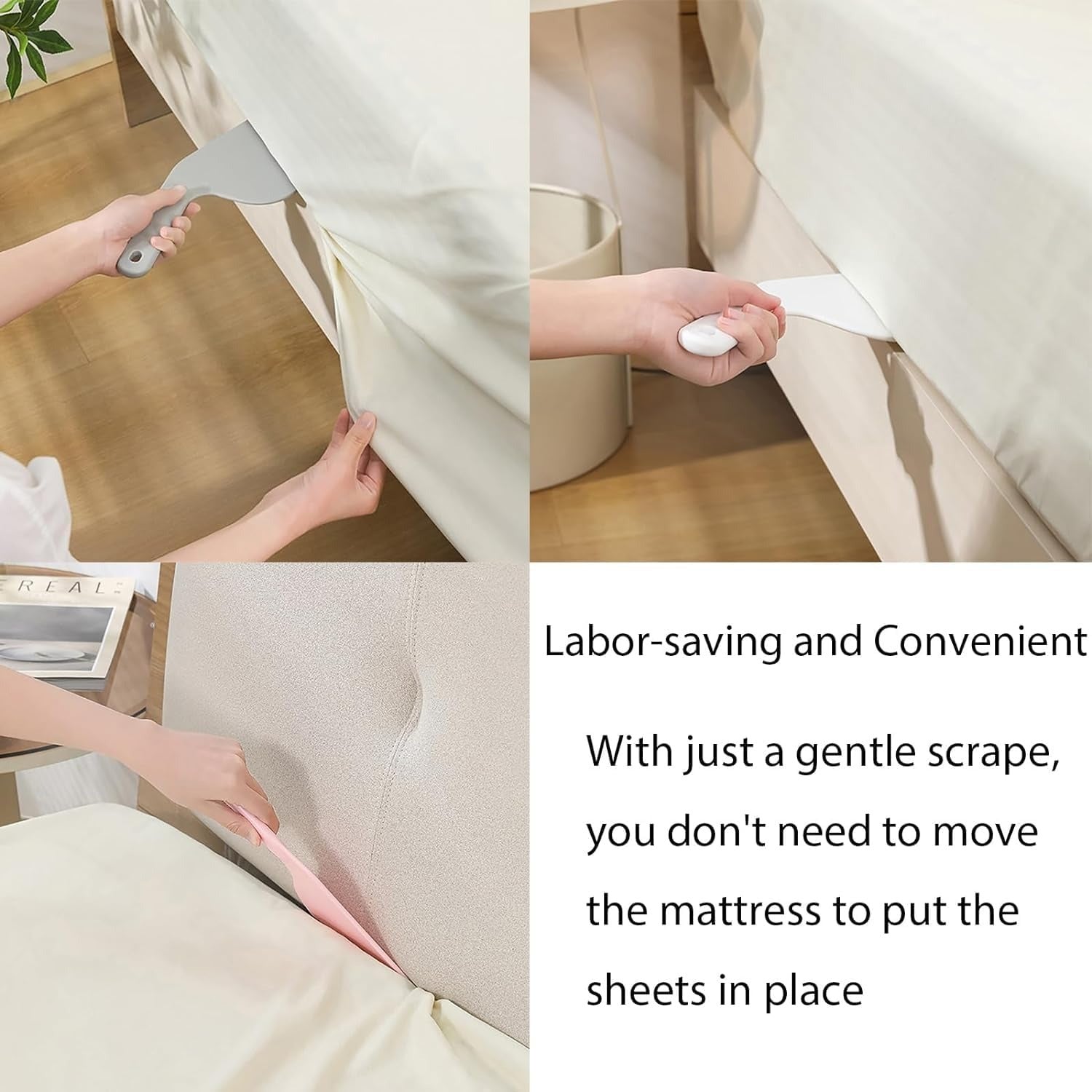 Bed Sheet Tucker ? Easy Bed-Making Tool for Neat, Wrinkle-Free Sheets ( Random color )