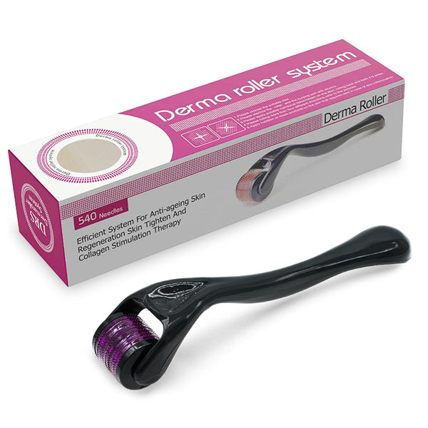 Derma Roller Facial &amp; Hair Therapy Microneedle Hair Regrowth Beard Growth Anti Hair Loss Treatment Thinning