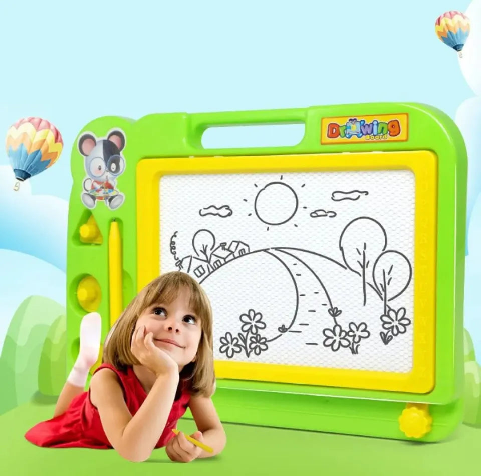 Magnetic Learning Drawing Board for Kids ? Erasable Doodle Pad with Pen, Educational Writing &amp; Sketching Toy