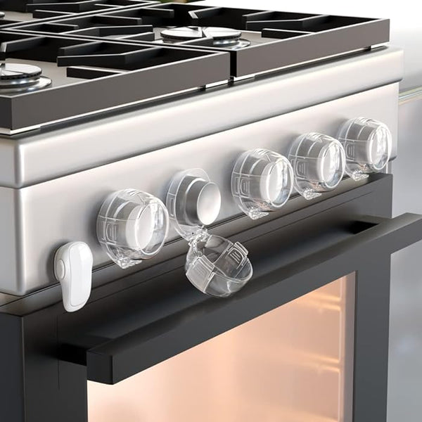 2 PC's stove knob lock Baby Safety Stove Gas Knob Covers &amp; Childproof Oven Lock, Kitchen Safety Stove Locks for Babies &amp; Toddlers
