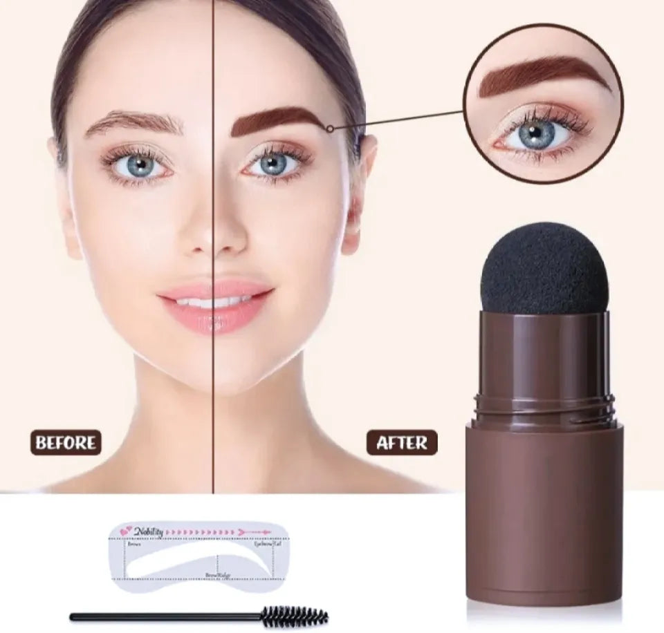 Dual-Use Eyebrow Stamp and Hairline Shading Powder ? Instant Fill &amp; Define