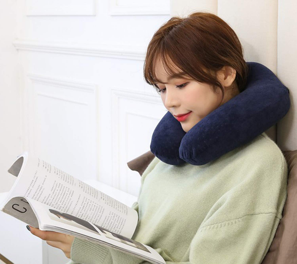 Imported U Shaped Pillows for Sleeping - Portable Travel Neck Pillows for Adults - Neck Pillow for Flight, Car &amp; Home - Random Color ( Multi Design)