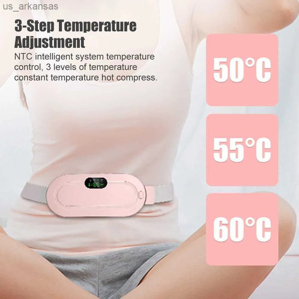Digital Period Pad Heating And Vibrating For Healing Period Cramps – Women’s Care Pin Relief With 3 Heat Levels And 4 Mode