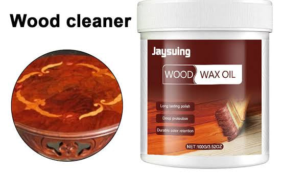 Wood Wax Oil for Furniture ? Natural Finish &amp; Deep Wood Nourishment With Bursh 100gm