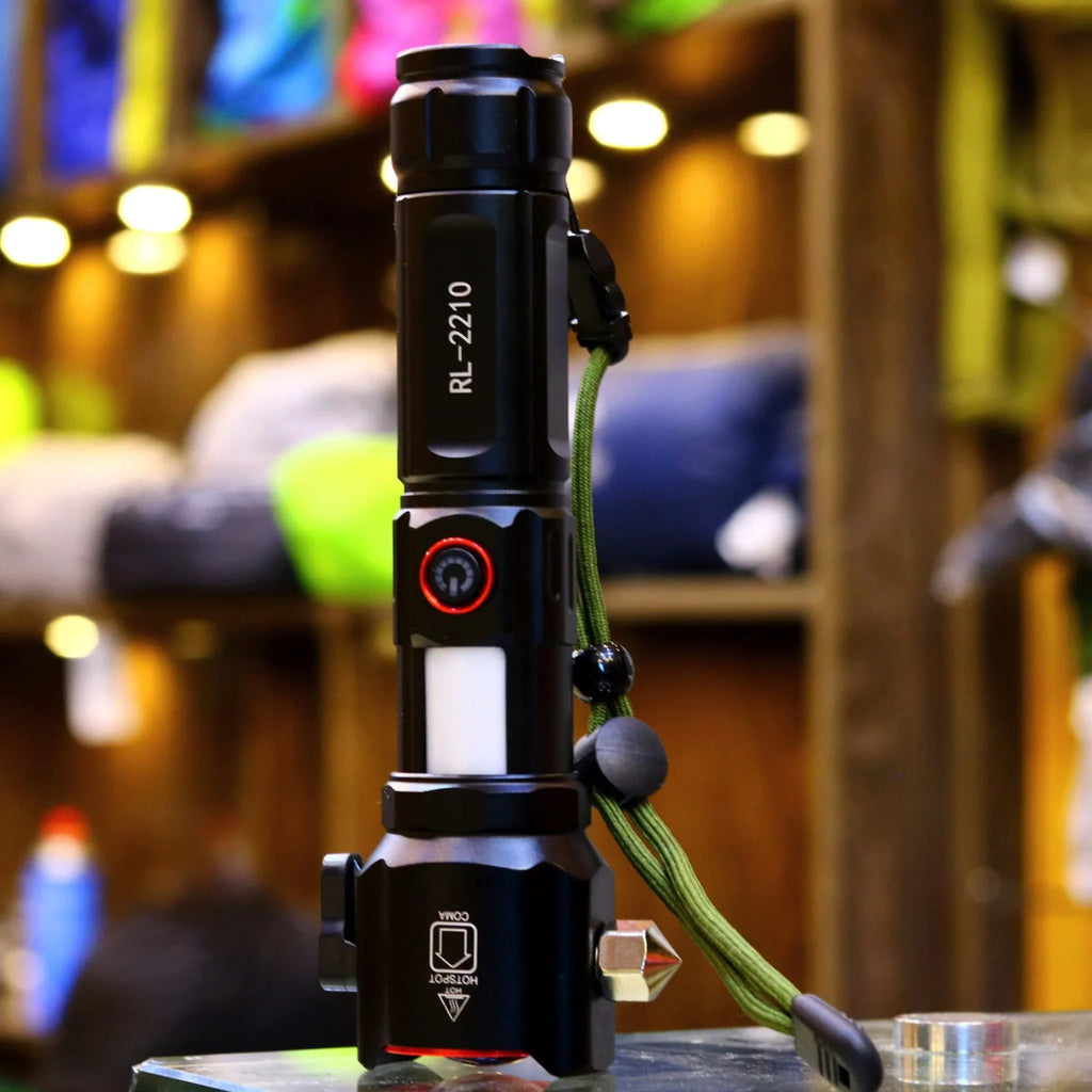 RL-2308 High-Power Rechargeable LED Flashlight ? Long Range, Durable &amp; Energy Efficient