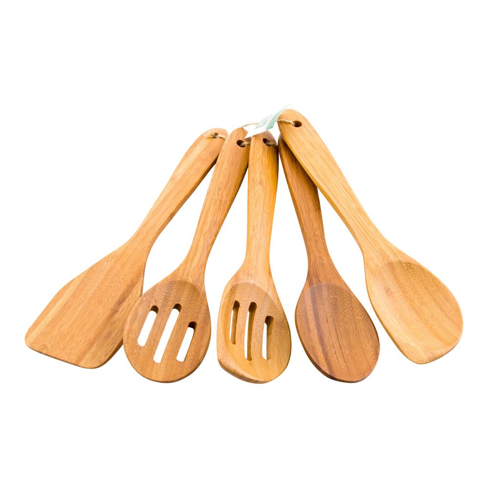 Pack Of 4 - Wooden Spoon Set - Light Brown Kitchen Tools &amp; Gadgets | Kitchen Essentials for Daily Meal Preparation, Suitable for All Types of Cooks from Beginners to Experts.