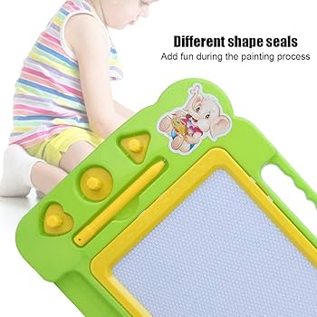 Magnetic Learning Drawing Board for Kids ? Erasable Doodle Pad with Pen, Educational Writing &amp; Sketching Toy