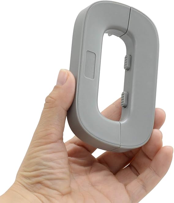 Child Safety Refrigerator Lock ? Self-Adhesive Fridge &amp; Freezer Door Lock with Double Safety Button ? Easy One-Hand Use
