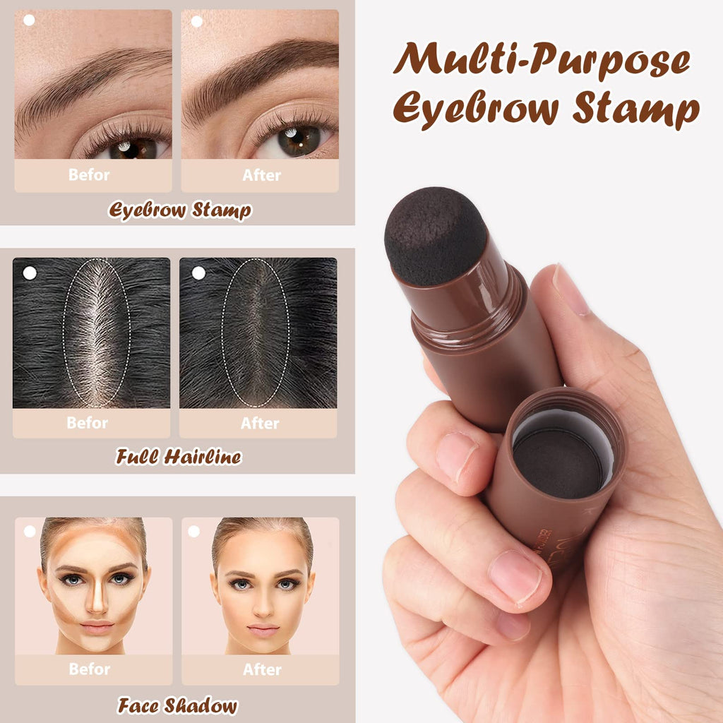 Dual-Use Eyebrow Stamp and Hairline Shading Powder ? Instant Fill &amp; Define