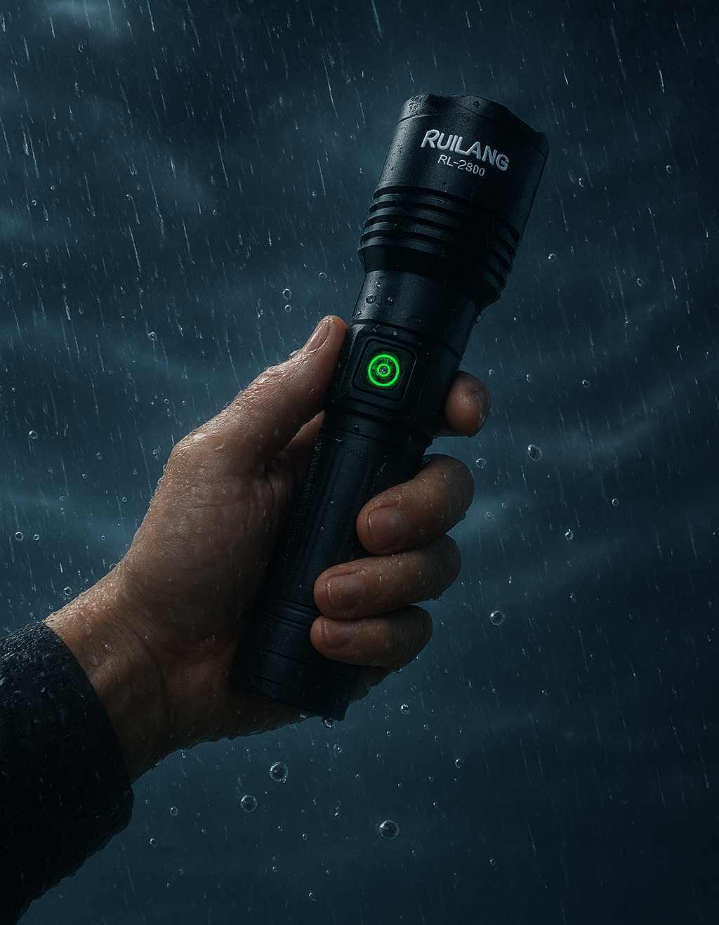RL-2308 High-Power Rechargeable LED Flashlight ? Long Range, Durable &amp; Energy Efficient