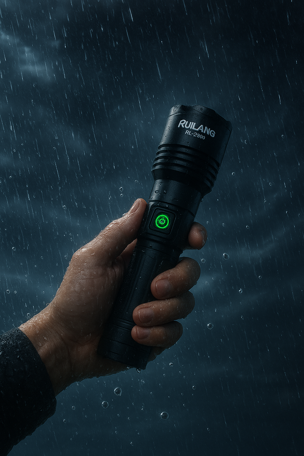 RL-2308 High-Power Rechargeable LED Flashlight ? Long Range, Durable &amp; Energy Efficient