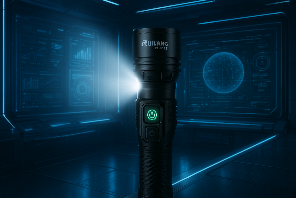 RL-2308 High-Power Rechargeable LED Flashlight ? Long Range, Durable &amp; Energy Efficient