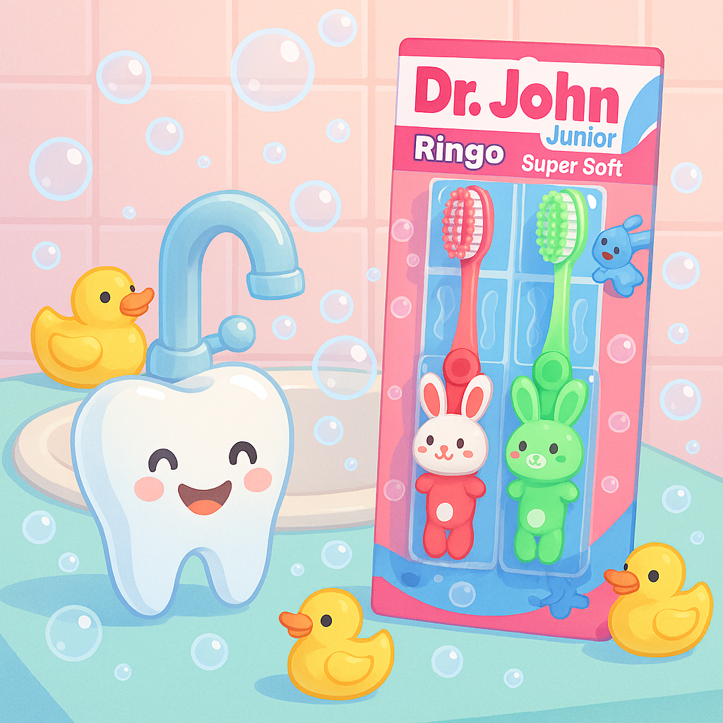 Dr. Jones Baby Teeth Brush ? Pack of 3 | Soft Bristles | Gentle Oral Care for Infants and Toddlers (Random color)