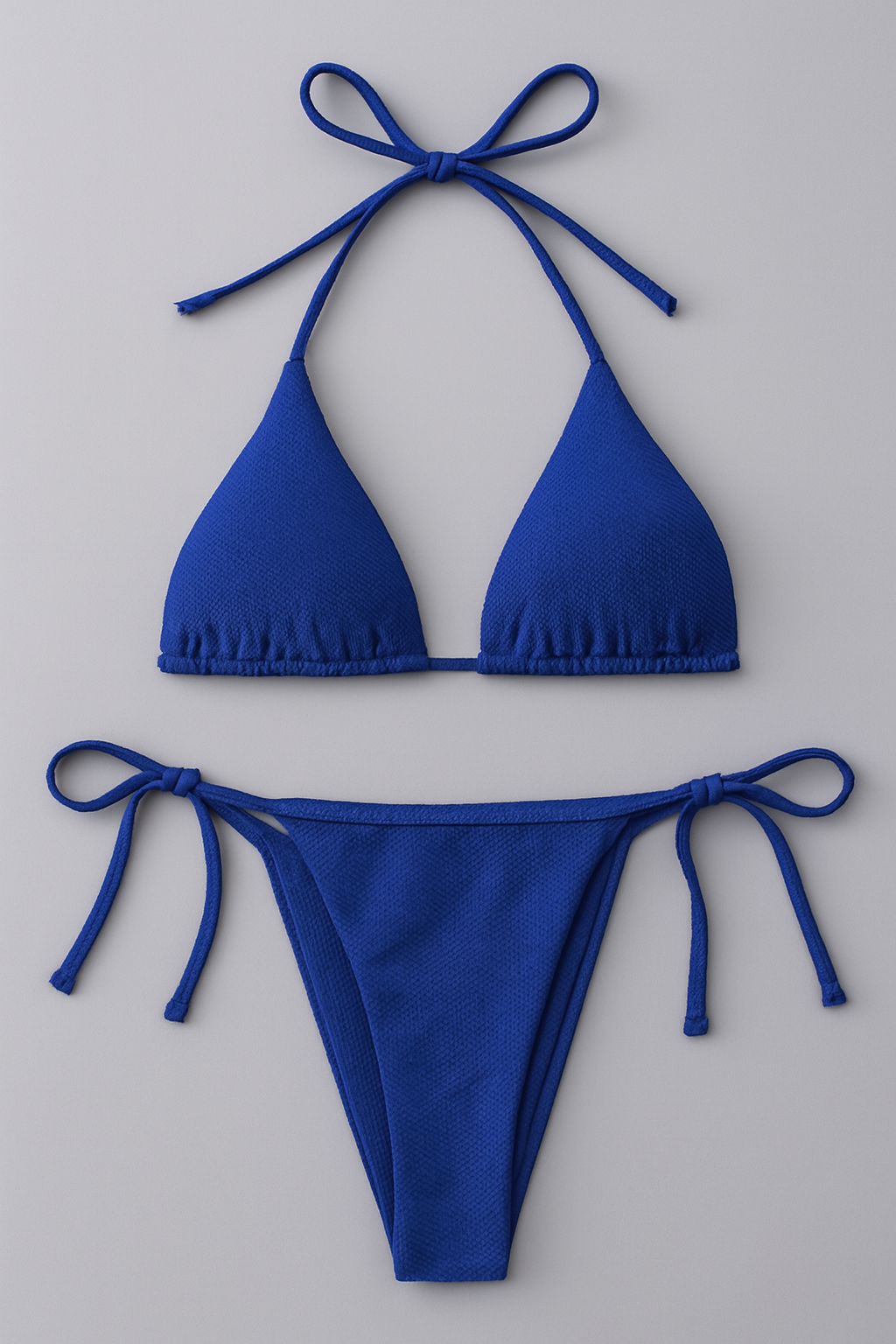 Women?s Bikini Set ? Halter Neck Triangle Top &amp; Adjustable Side-Tie Bottom | Stylish Swimwear for Beach &amp; Pool