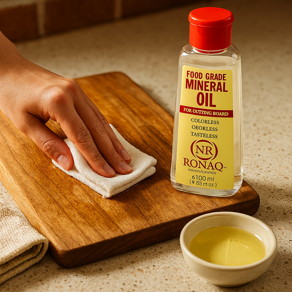 Wood Mineral Oil 100ml ? Food Grade, Odorless Oil for Chopping Boards, Butcher Blocks &amp; Utensils ? Protects &amp; Restores Wood