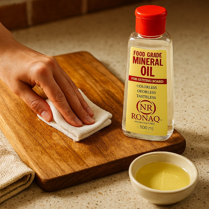 Wood Mineral Oil 100ml ? Food Grade, Odorless Oil for Chopping Boards, Butcher Blocks &amp; Utensils ? Protects &amp; Restores Wood