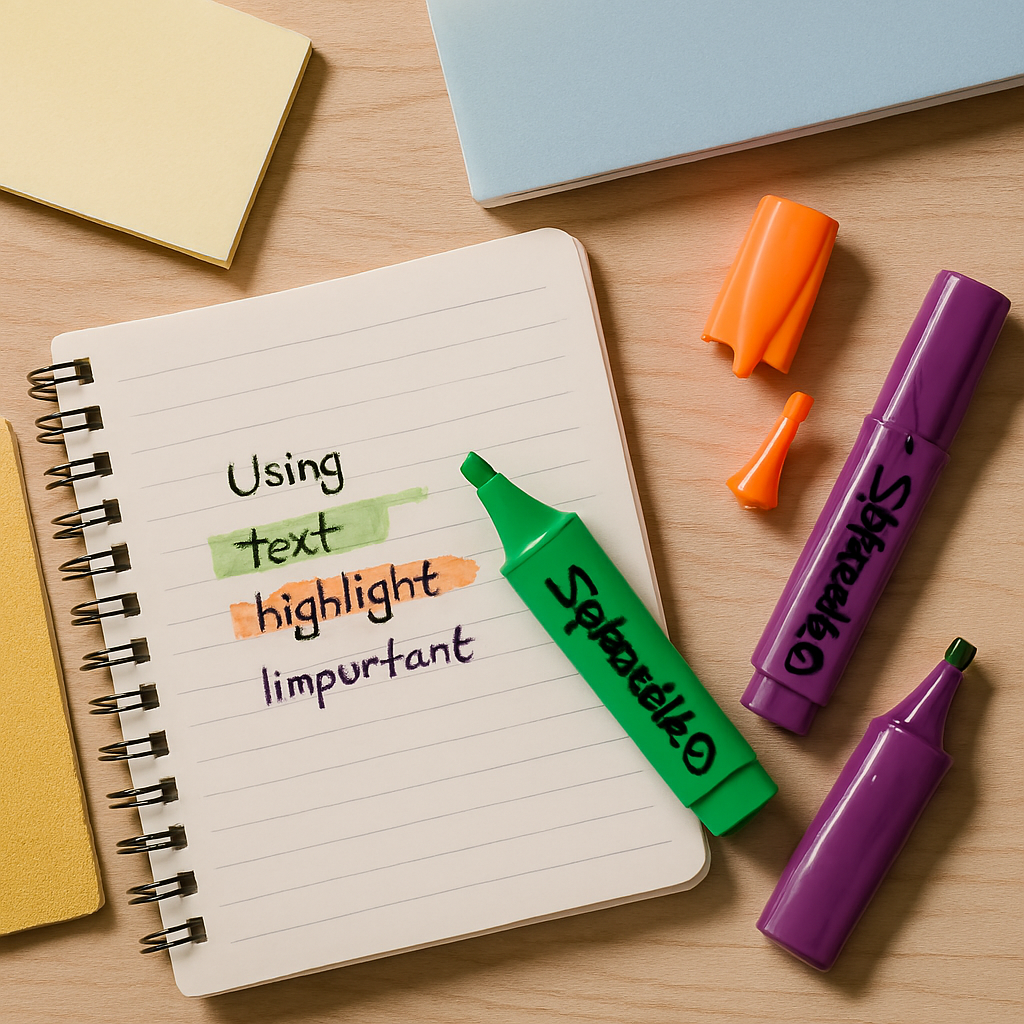 Pack of 3 Highlighters ? Vibrant, Long-Lasting, Smooth Ink for Study, Office &amp; Creative Use