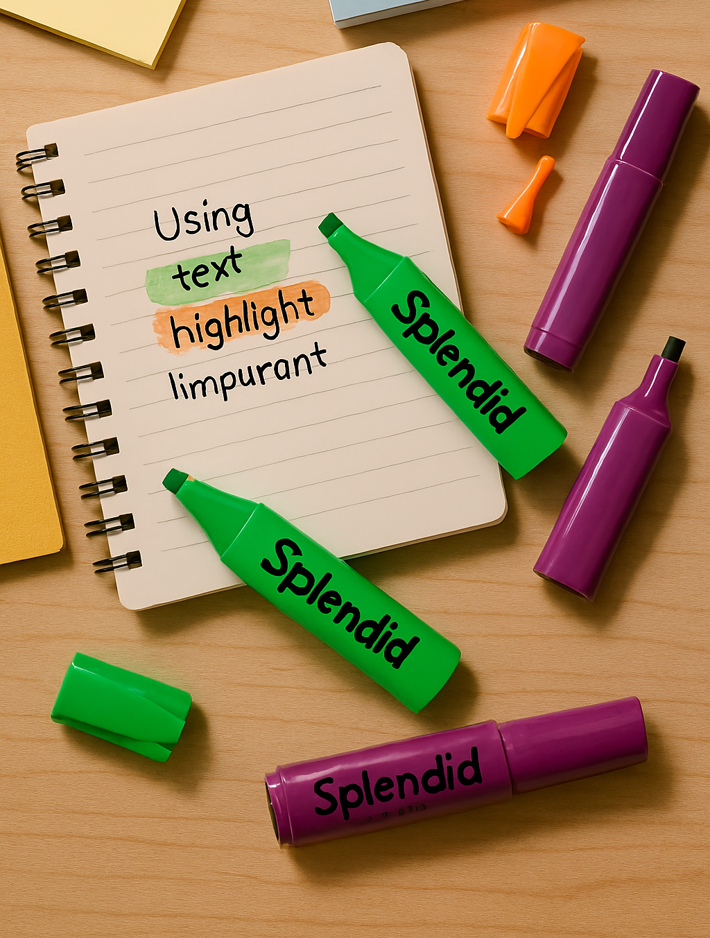 Pack of 3 Highlighters ? Vibrant, Long-Lasting, Smooth Ink for Study, Office &amp; Creative Use