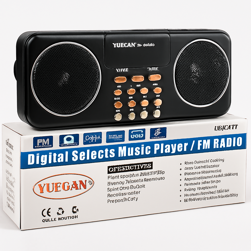 YUEGAN YG-1881BT Portable Digital Music Player with FM Radio, Bluetooth, USB &amp; TF