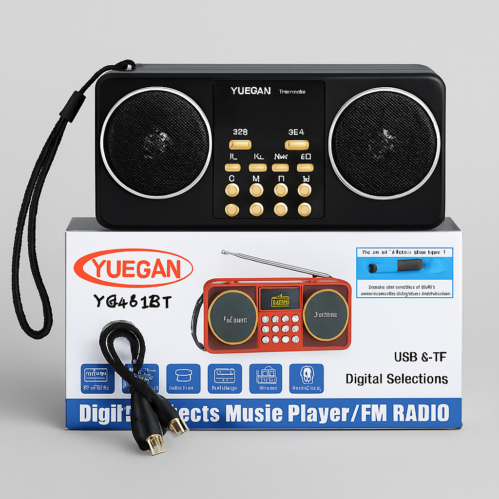 YUEGAN YG-1881BT Portable Digital Music Player with FM Radio, Bluetooth, USB &amp; TF