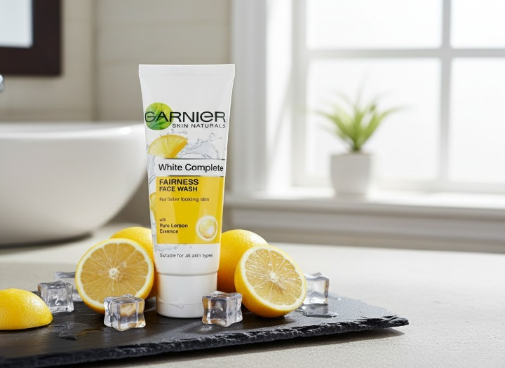 Garnier Pure Lemon Essence Face Wash ? 100g Brightening Daily Cleanser for Fresh, Oil-Free &amp; Radiant Skin | Gentle Liquid Formula