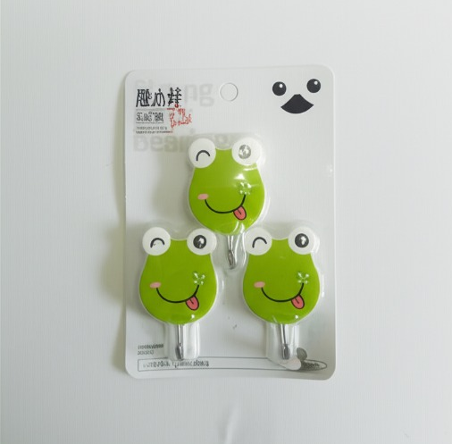 Pack Of 3 Self Adhesive Wall Hooks ? Waterproof Cartoon Sticky homes for Home &amp; Kitchen | Heavy Duty Multipurpose Storage Hooks | Easy No-Drill Installation | Strong Adhesive for Glass, Wood, Plastic, Stainless Steel | (Random Color)