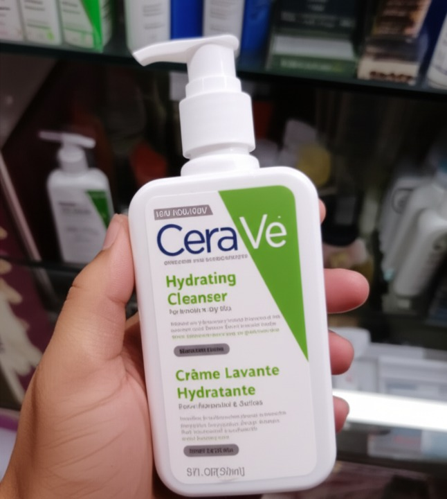 CeraVe Renewing SA Cleanser And Hydrating Cleanser with Salicylic Acid &amp; Ceramides ? (237ml)
