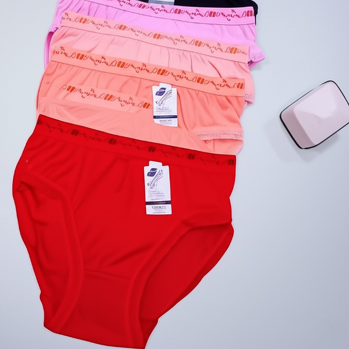 Pack of 3 Women?s Underwear ? Comfortable Lycra Banyan Fabric Panties for Everyday Wear, Available in Sizes S, M, and L ? Soft, Stretchable, and Breathable Innerwear (Random Color)