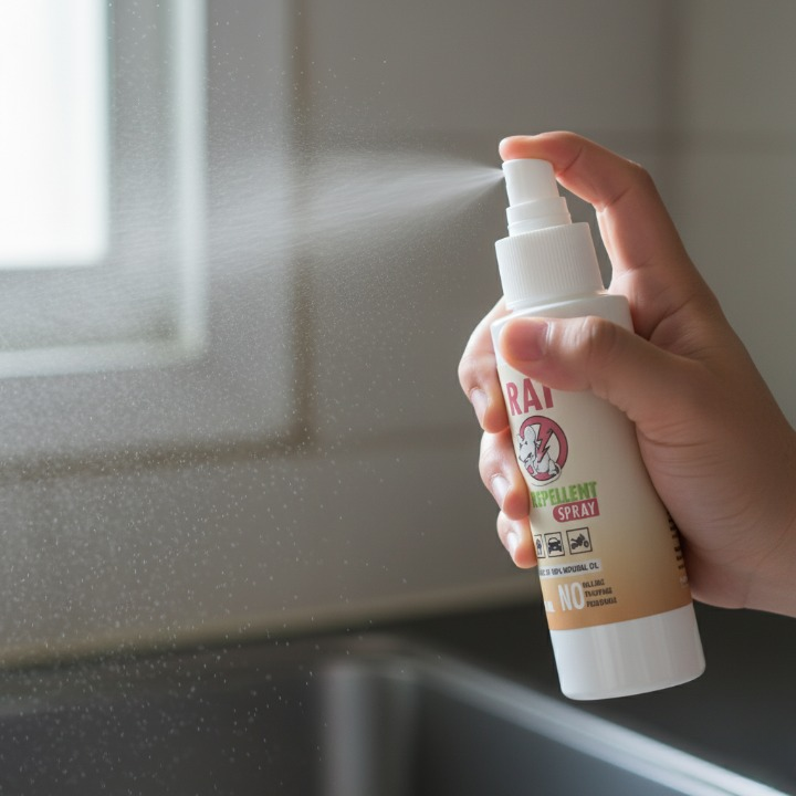 Rat Repellent Spray 50ml ? Natural, Safe &amp; Non-Toxic Rodent Deterrent for Home, Kitchen, Car, and Storage Areas