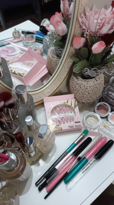 Luxury Pink Nail Tips Set ? 12 PCS False Nails with Glitter &amp; Rhinestone Design | Elegant Salon-Style Press-On Nails for Parties, Weddings &amp; Everyday Fashion