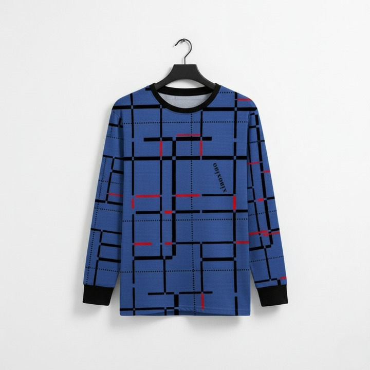 HY Boutique Lot Lining Screen Print Full Sleeve T-Shirt ? Premium Quality, Smart Look, Good Stitching, Fashionable Design (Sizes M, L, XL)