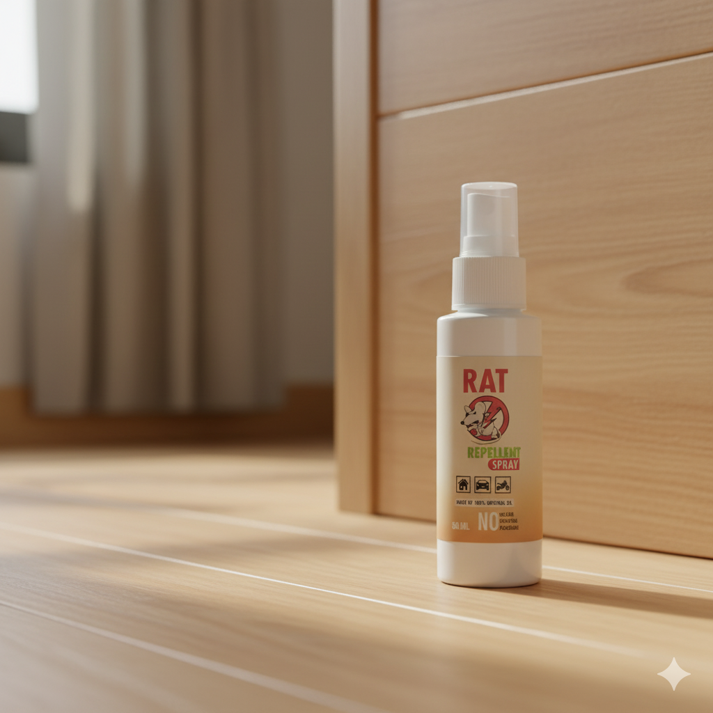Rat Repellent Spray 50ml ? Natural, Safe &amp; Non-Toxic Rodent Deterrent for Home, Kitchen, Car, and Storage Areas