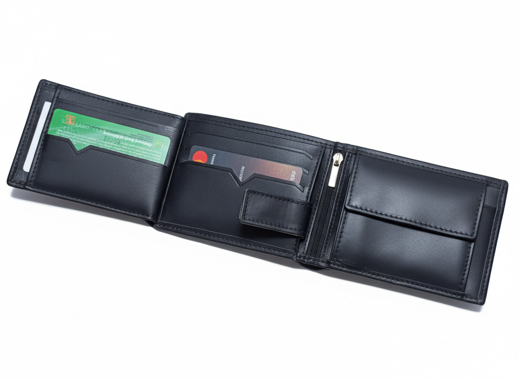 Original Cow Leather Handmade Men?s Wallet ? Premium Slim Bifold Design, Available in Black, Brown &amp; Mustard