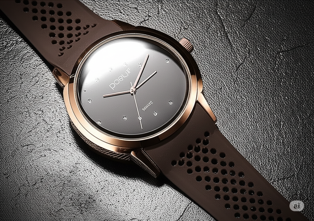 Men's Quartz Watch ? Stainless Steel Dial with Silicone Strap, Casual Analog Wristwatch (Non-Waterproof, No Box)