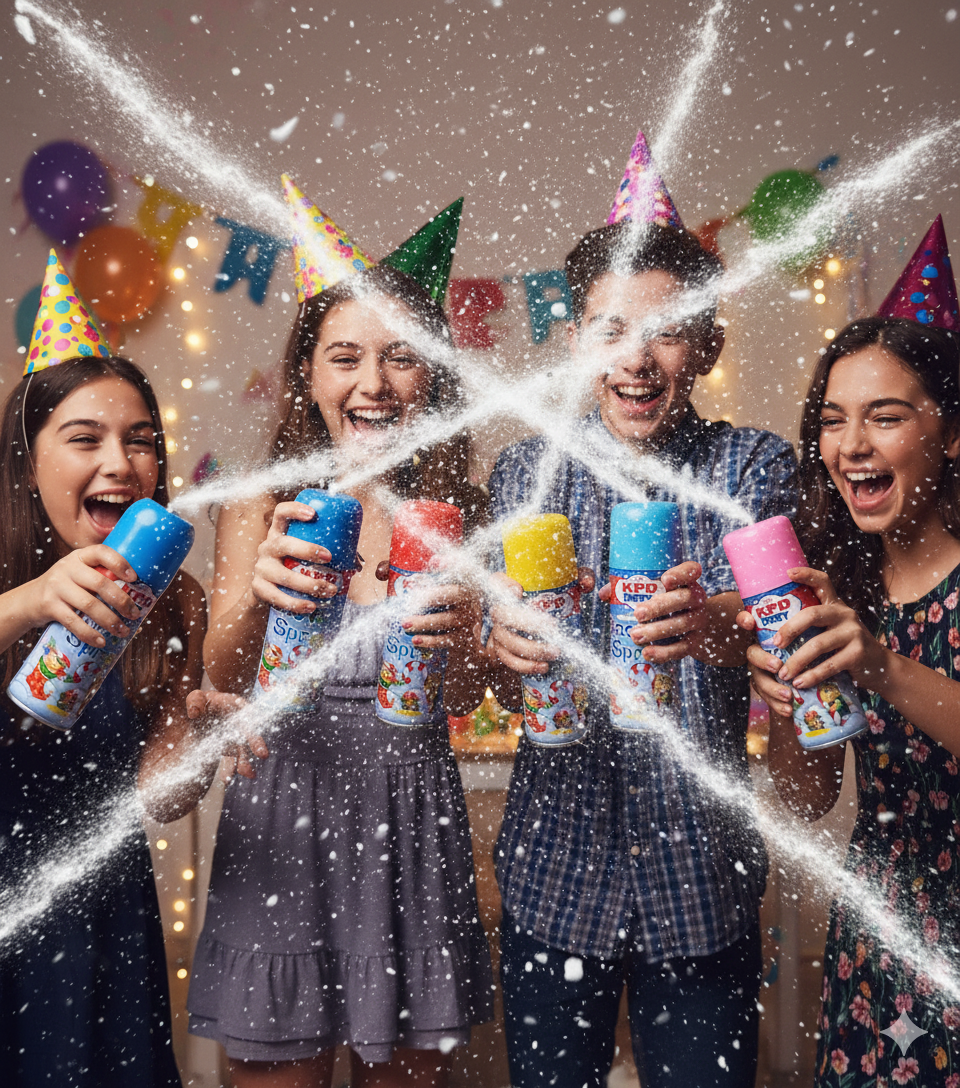 Pack of 2 Snow Spray for Party ? 100ml Each, Fun Celebration Spray for Birthdays, Weddings, New Year and Events