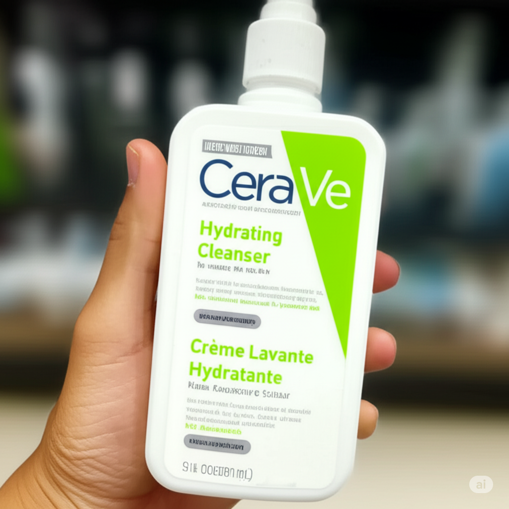 CeraVe Renewing SA Cleanser And Hydrating Cleanser with Salicylic Acid &amp; Ceramides ? (237ml)