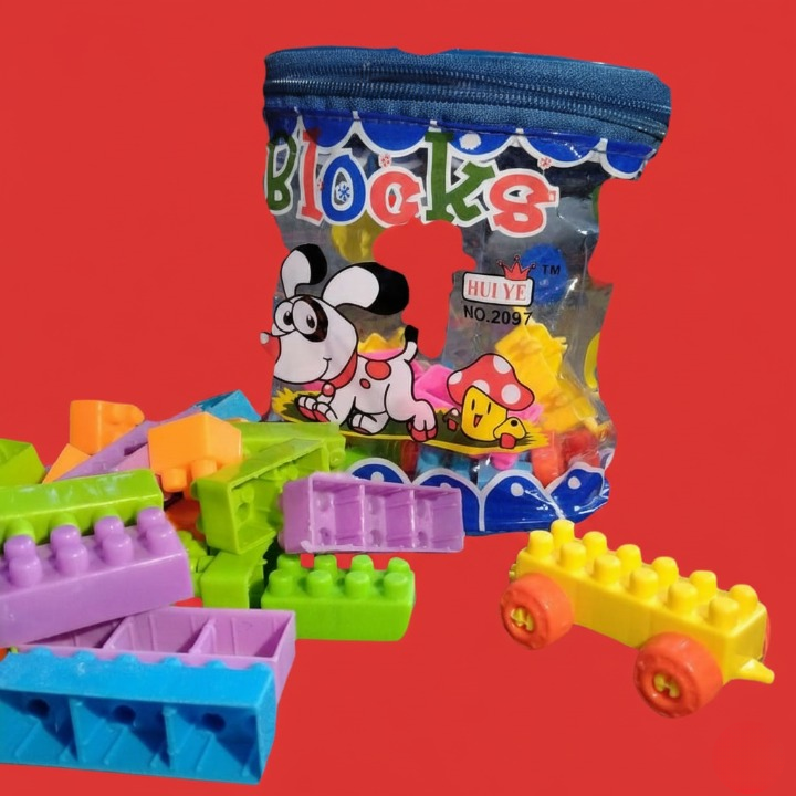 Building Blocks Toy Pack for Kids ? 72 Pieces Multicolor Educational Blocks, 1 x 1 Size, Durable PVC Material - Game For Kids