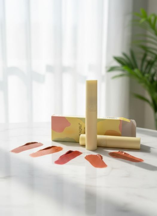 Kaqili Soft Mist Lipgloss ? Velour Air Lip Glaze, Lightweight Matte Finish, Long-Lasting Hydration &amp; Smooth Texture ? Shades 1, 2, 3, 4