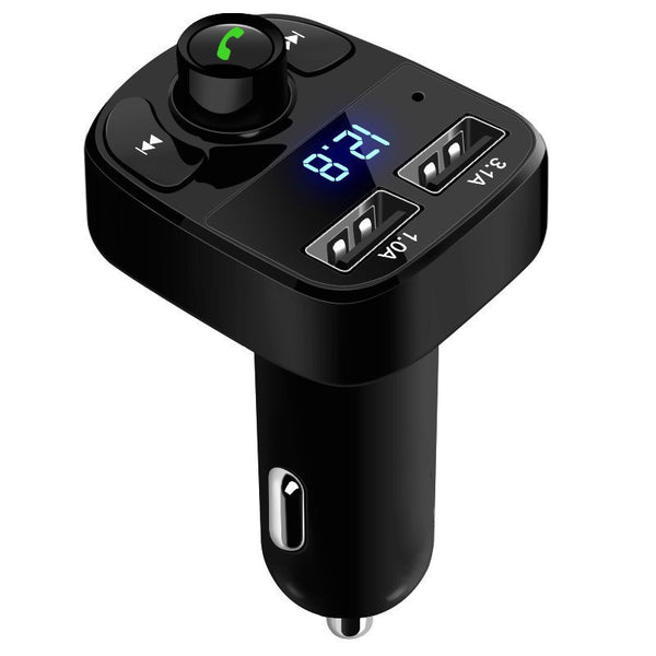 X8 - Multifunctional Car Mp3 Player | Car Wireless FM Transmitter | Car Mp3 Modulator - 3.1A | Car Accessories ( Random Color )