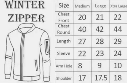 New Winter Collection Charcoal Grey ?Be Creative? Printed Zipper Jacket for Men &amp; Boys ? French Fleece, Premium Quality, Stylish &amp; Comfortable Winter Wear